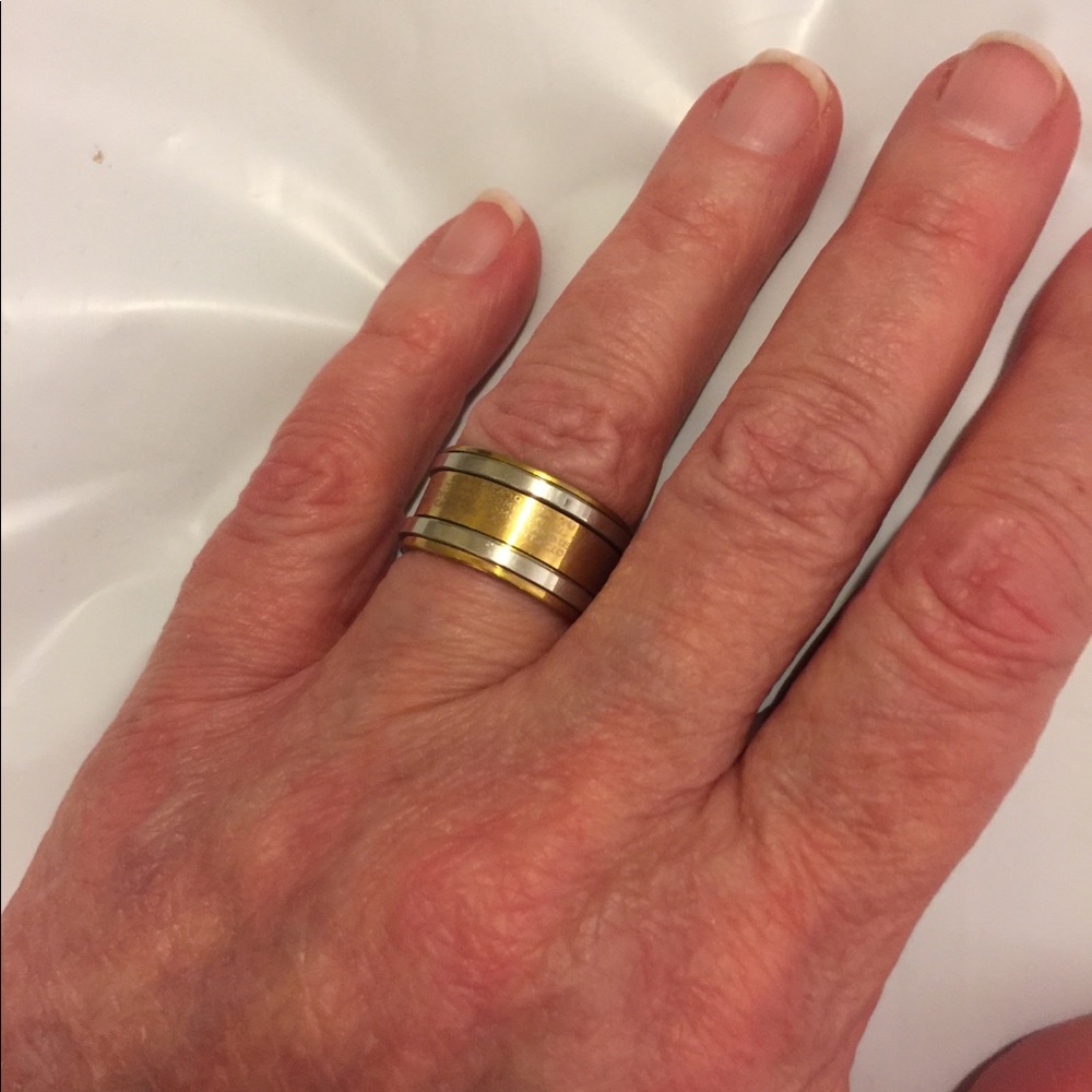 Gold and Silver Unisex Ring